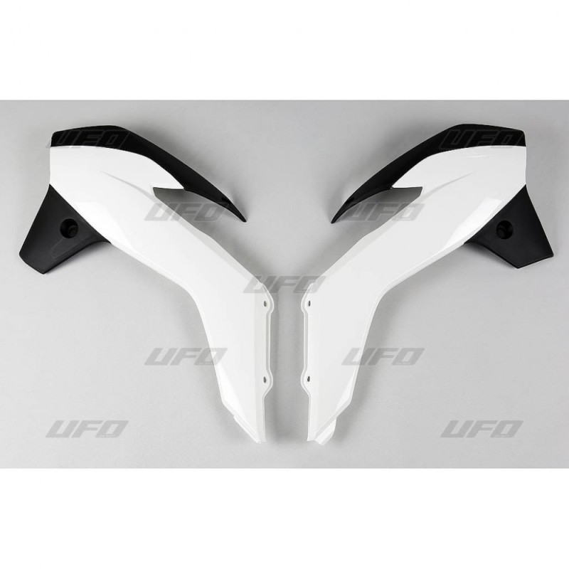 UFO OSŁONA CHŁODNICY KTM SX '13-'17 OEM '17 BIAŁA/CZARNA