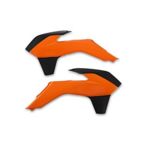 UFO OSŁONY CHŁODNICY KTM SX/SXF '13-'15, EXC '14-'16 KOLOR OEM (POMARAŃCZOWY/CZARNY)