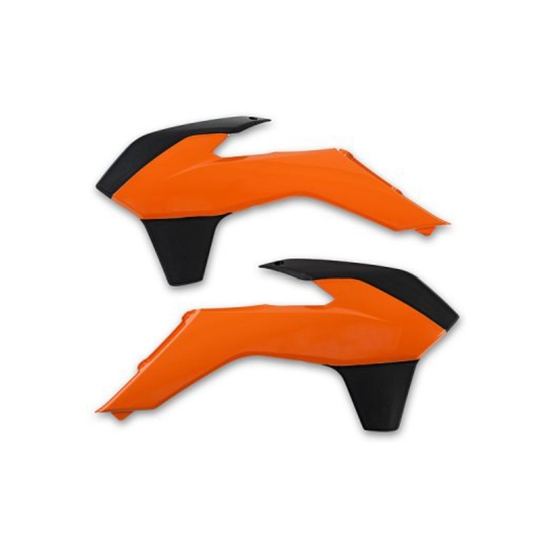 UFO OSŁONY CHŁODNICY KTM SX/SXF '13-'15, EXC '14-'16 KOLOR OEM (POMARAŃCZOWY/CZARNY)