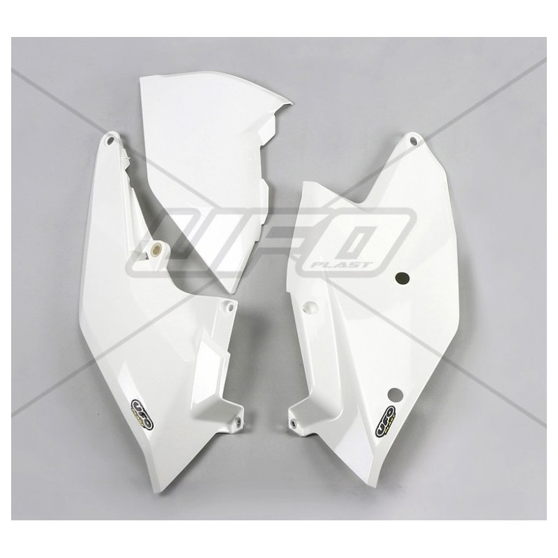 UFO BOCZKI TYLNE KTM SX/SXF '16-'18, EXC/EXCF TPI '17-'19 - białe boczki z pokrywą filtra powietrza