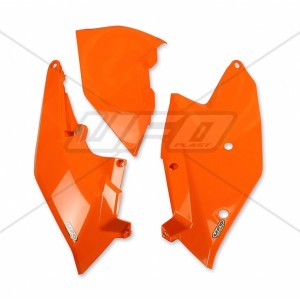 UFO BOCZKI TYLNE KTM SX/SXF '16-'18, EXC/EXCF TPI '17-'19 KOLOR POMARAŃCZOWY