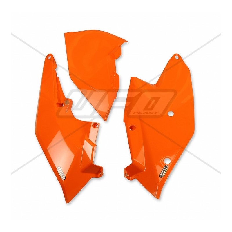 UFO BOCZKI TYLNE KTM SX/SXF '16-'18, EXC/EXCF TPI '17-'19 KOLOR POMARAŃCZOWY