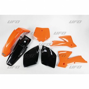UFO KOMPLET PLASTIKÓW KTM SX-SXF \'01-\'02 OEM (POMARAŃCZOWY/CZARNY)