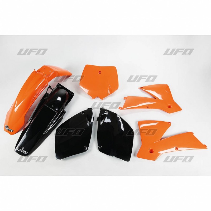 UFO KOMPLET PLASTIKÓW KTM SX-SXF \'01-\'02 OEM (POMARAŃCZOWY/CZARNY)