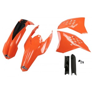 Komplet plastików UFO KTM EXC \'09-\'10 OEM (pomarańczowy)
