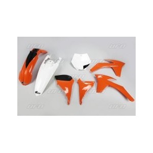 Komplet plastików KTM SX/SXF '16-'18 OEM '17 (pomarańczowy/biały)