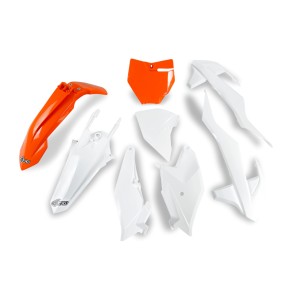 Komplet plastików KTM SX 85 '18-'24 OEM '23-'24 (Pomarańczowy/Biały)