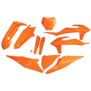 Komplet plastików UFO z osłonami teleskopów KTM SX 125/150/250 '19-'22, SXF 250/350/450 '19