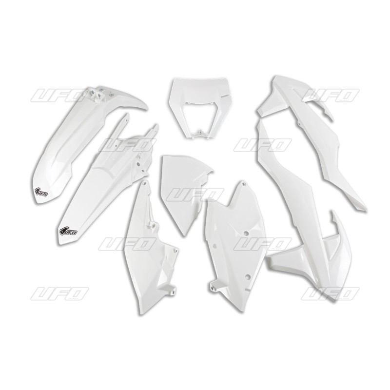Komplet plastików UFO KTM EXC/EXC-F TPI '17-'19 biały