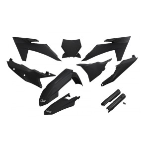 Komplet plastików UFO z osłonami teleskopów KTM SX 125 / 250 / 300 TBI '23-'24, SX-F 250 / 350 / 45