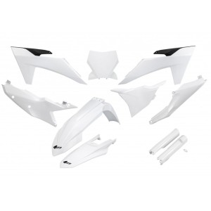 Komplet plastików UFO z osłonami teleskopów KTM SX 125 / 250 / 300 TBI '23-'24, SX-F 250 / 350 / 450