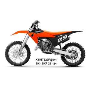 Komplet plastików UFO 2025/11 z osłonami teleskopów KTM SX 125 / 250 / 300 TBI \'23-\'24, SX-F 250