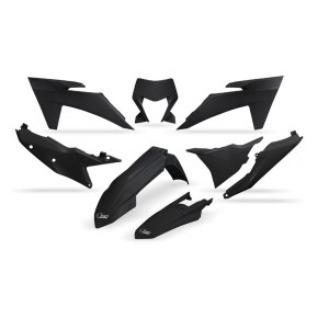 Komplet plastików KTM EXC 150 / 250 / 300 TBI '24-'25, EXC-F 250 / 350 / 450 / 500 '24-'25 - kolor czarny