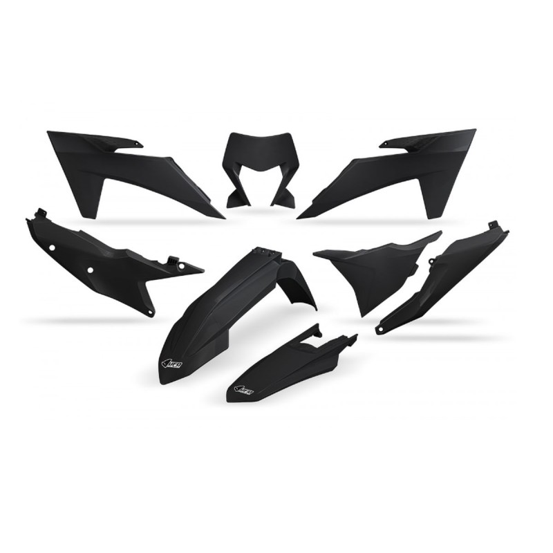 Komplet plastików KTM EXC 150 / 250 / 300 TBI '24-'25, EXC-F 250 / 350 / 450 / 500 '24-'25 - kolor czarny