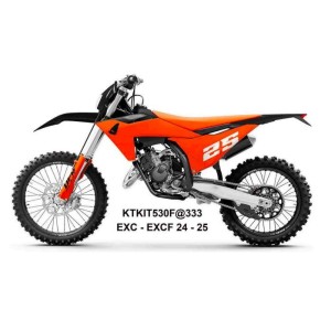 UFO 2025/11 KOMPLET PLASTIKÓW (FULL KIT) Z OSŁONAMI TELESKOPÓW (AMORTYZATORÓW) KTM EXC 150 / 250 / 300 TBI '24-'25, EXC-F 250