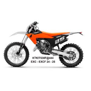 UFO 2025/11 KOMPLET PLASTIKÓW (FULL KIT) Z OSŁONAMI TELESKOPÓW (AMORTYZATORÓW) KTM EXC 150 / 250 / 300 TBI '24-'25, EXC-F 250