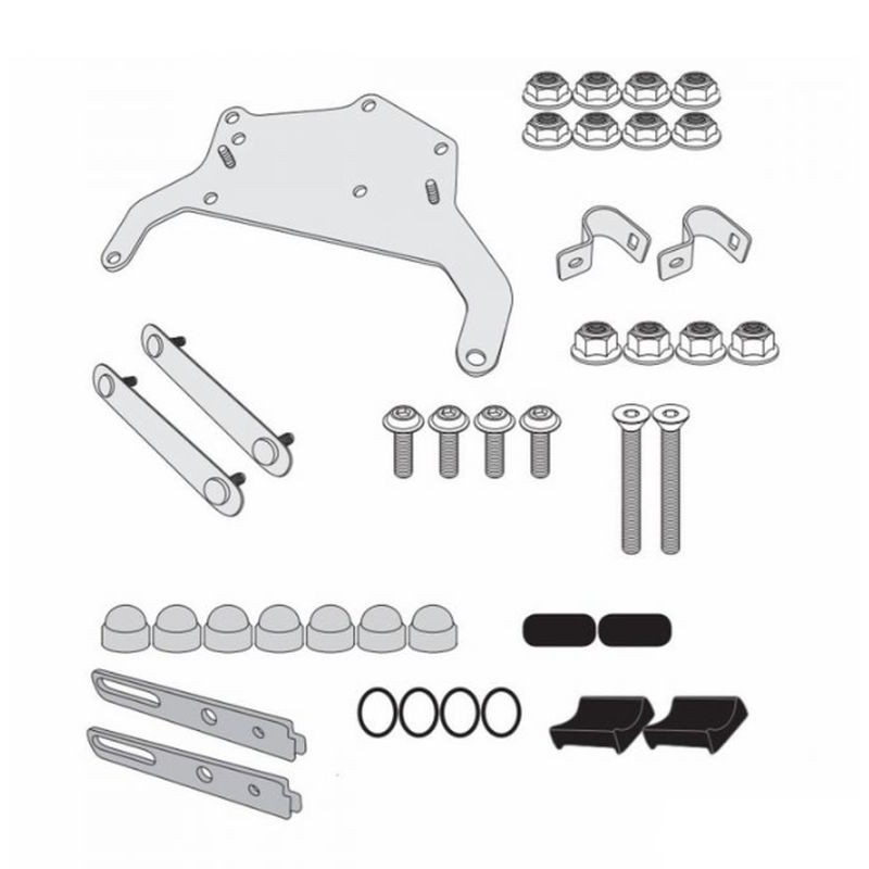 Mocowanie skrzynki narzędziowej KAPPA KS250 do stelaża KLR5108