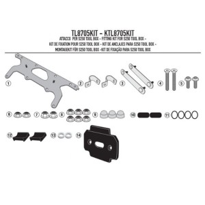 Kappa Mocowanie Skrzynki Narzędziowej KS250 do Stelaży KLR6413, KL8703, KL8705, KLR4125