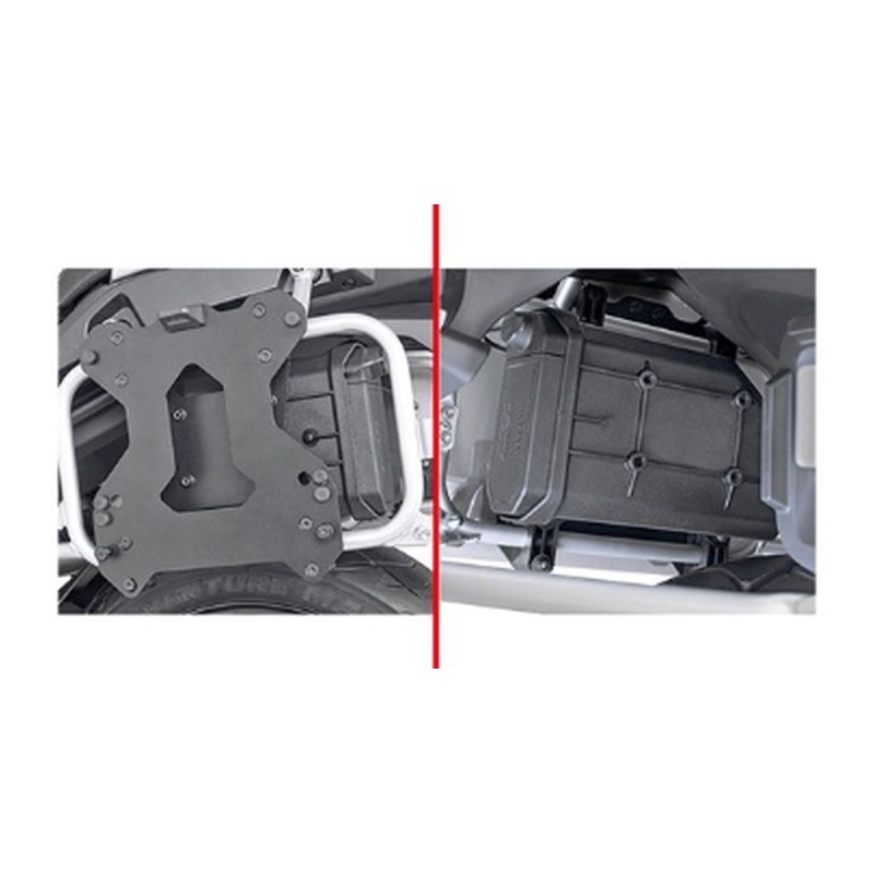 Mocowanie skrzynki narzędziowej KS250 do stelaży KPL9225 - lewa strona stelaża CF Moto MT 800 '22-'25