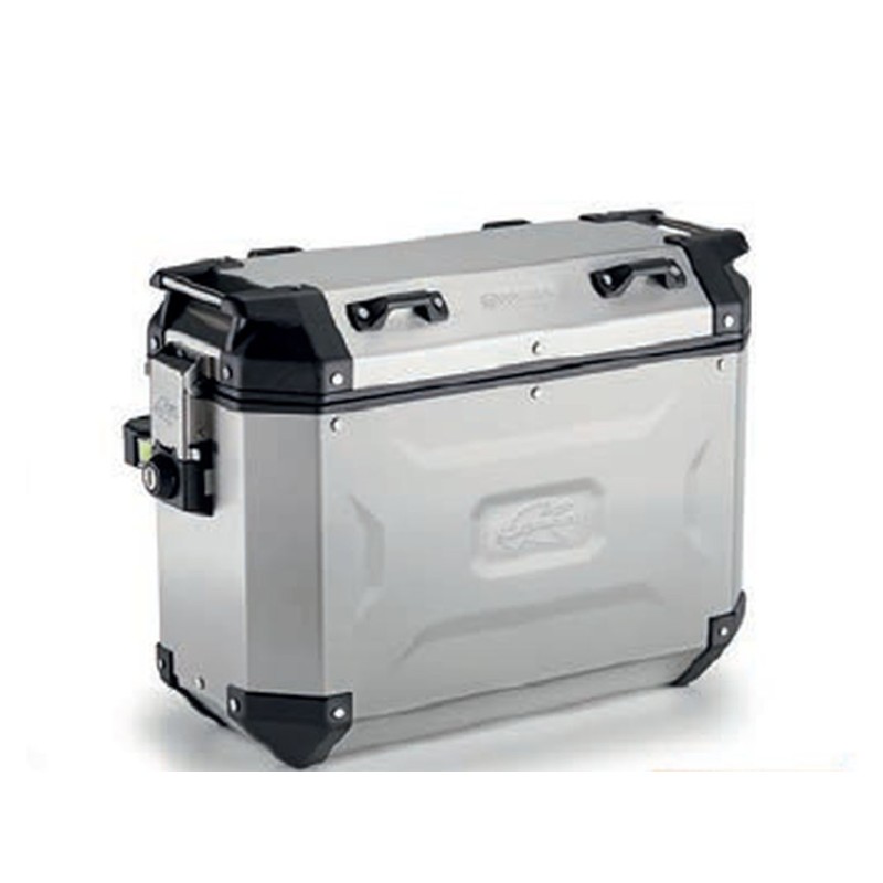 KAPPA 2025/05 KUFER BOCZNY 37L MONOKEY CAM SIDE KVG37A K'VOYAGER ALUMINIOWY LEWY KOLOR SREBRNY