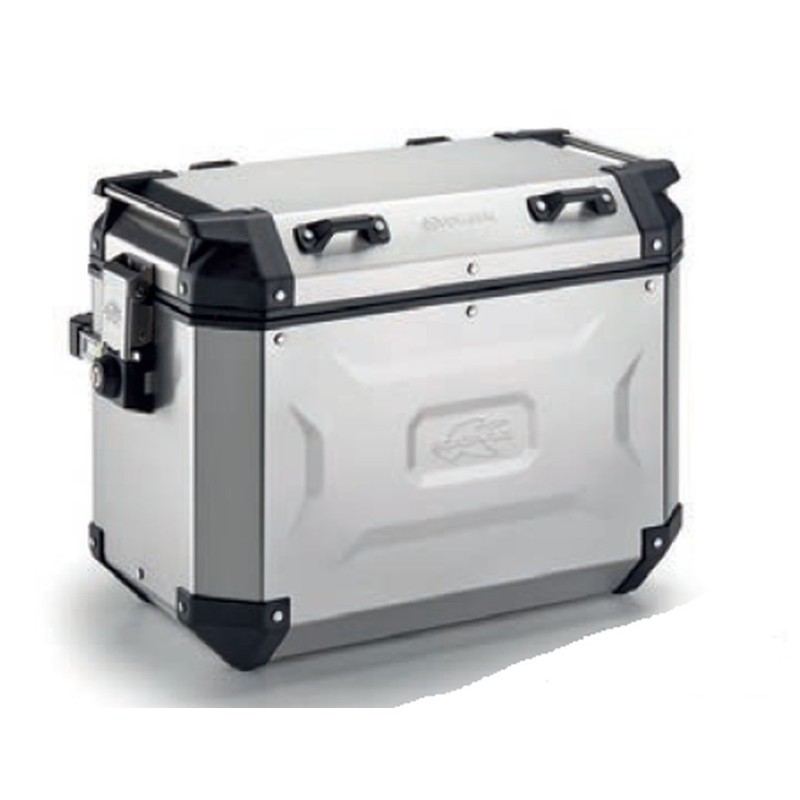 KAPPA 2025/05 KUFER BOCZNY 48L MONOKEY CAM SIDE KVG48A K'VOYAGER ALUMINIOWY LEWY KOLOR SREBRNY