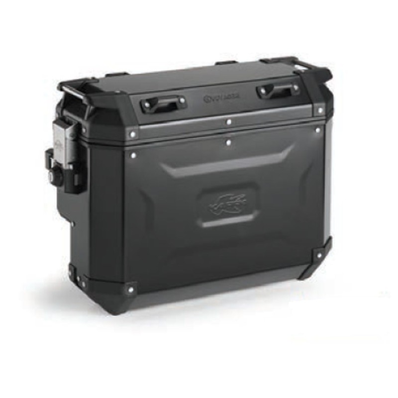 KAPPA 2025/05 KUFER BOCZNY 33L MONOKEY CAM SIDE KVGS33B K'VOYAGER ALUMINIOWY PRAWY KOLOR CZARNY ANODOWANY - WCIĘTY