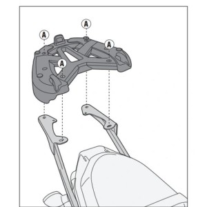 Stelaż kufru centralnego Yamaha MT 07 700 (14-17) - Kappa