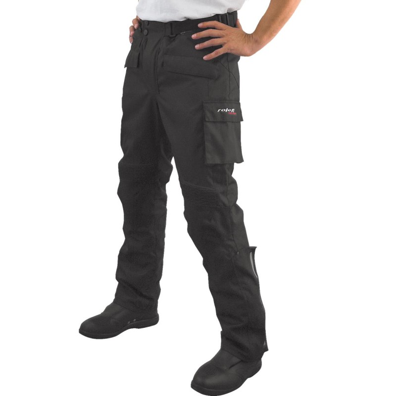 ROLEFF Spodnie Tekstylne Bojówki z Membraną Wind-Tex i Thermo Model RO450 Kolor Czarny Rozmiar S