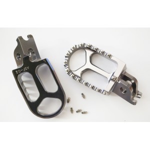 Podnóżki PEGI aluminiowe Kawasaki KXF 250 / 450 '06-'14 szare - wyprzedaż (2 szt)