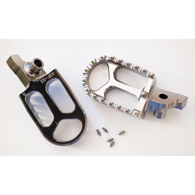 Podnóżki PEGI Aluminiowe Suzuki RMZ 250/450 '07-'09/'05-'07 Szare (2szt)