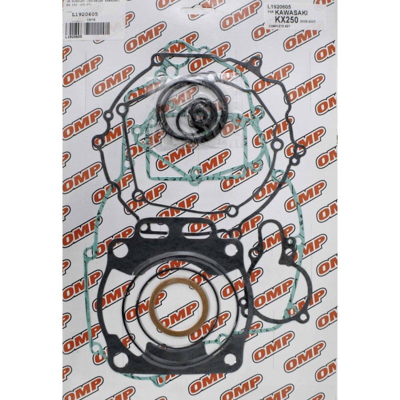 Komplet uszczelek Kawasaki KX 250 '05-'07 - JR (OMP) Wyprzedaż