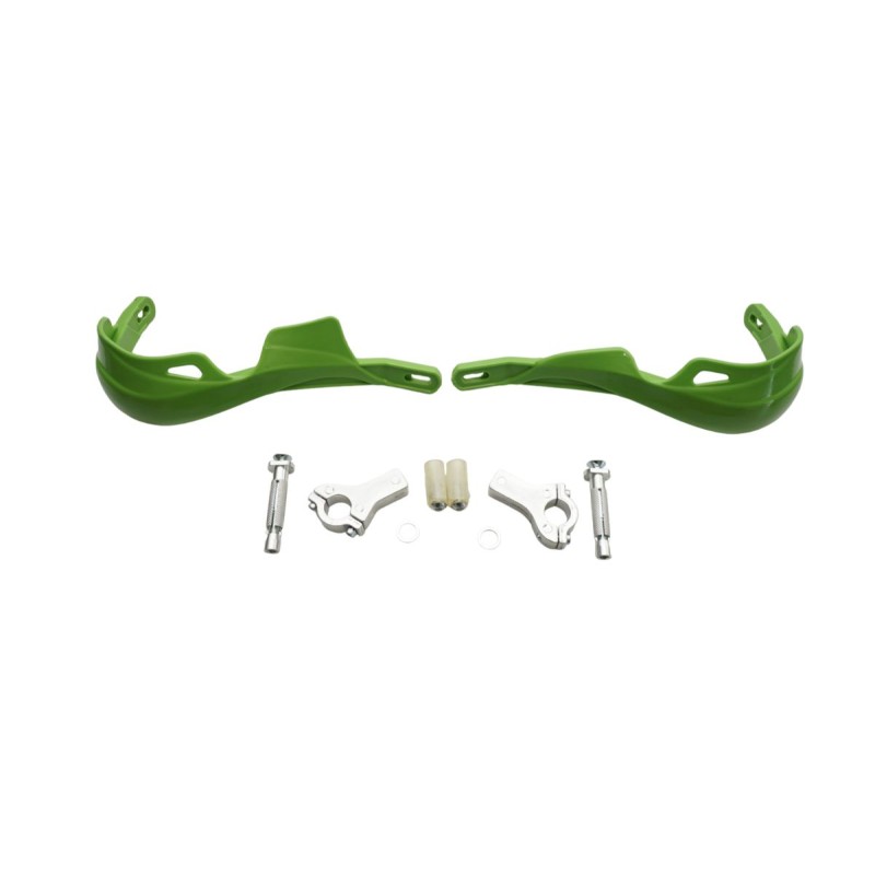 Osłony rąk 22mm z mocowaniem - Zielony - Wyprzedaż