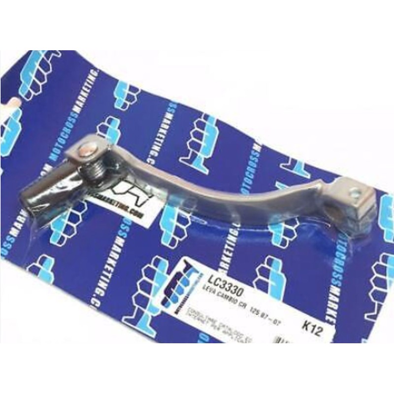 Dźwignia zmiany biegów Honda CR 125 '87-'07 - stalowa, kolor srebrny