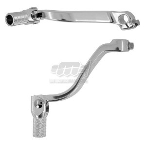 Dźwignia zmiany biegów Suzuki RMZ450 '08-'25 - srebrna, aluminiowa, stalowa końcówka