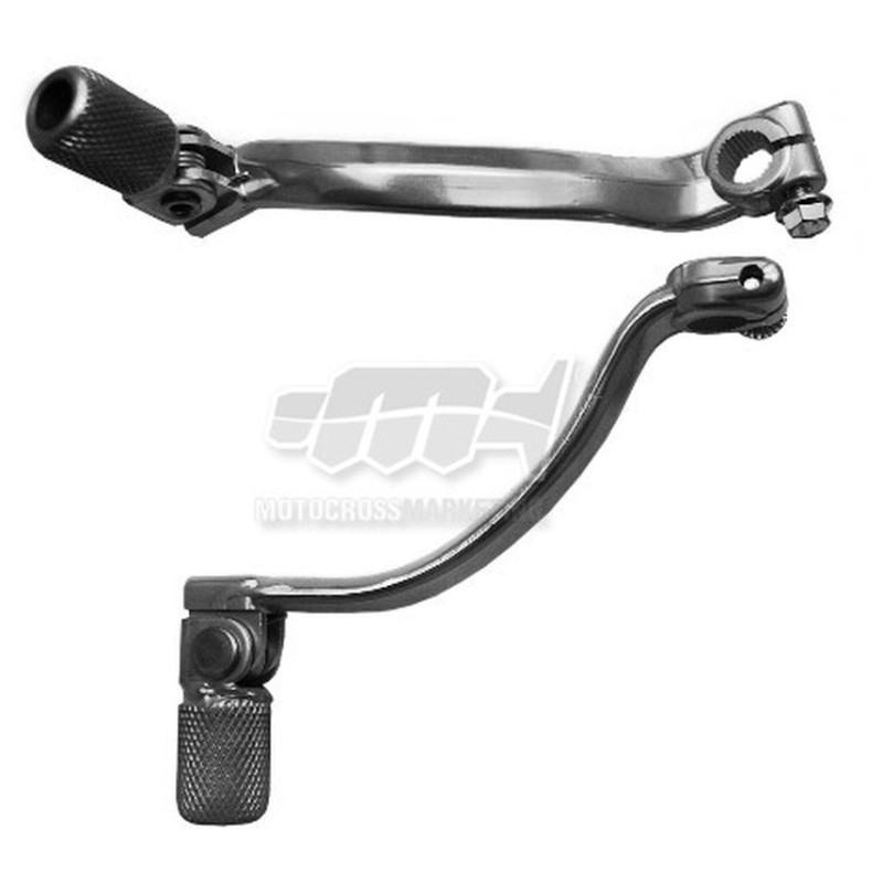 Dźwignia zmiany biegów Honda CR 125 87-07 - kolor srebrny, końcówka stalowa