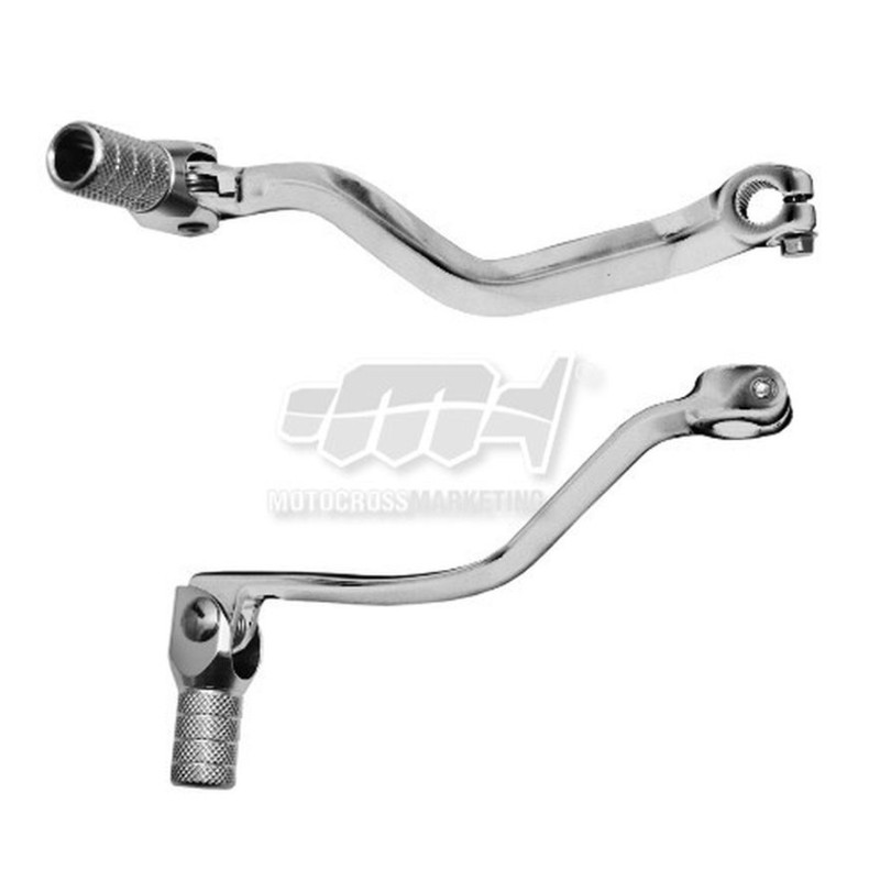 Dźwignia zmiany biegów Sherco SE 250/300R '14-'25 SE-R 125 '18-'25 (aluminiowa) srebrna, końcówka stalowa