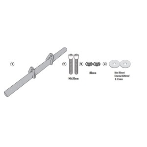 Mocowanie halogenów Kappa KS310 i KS322 do KTM 390 Adventure '20-'24