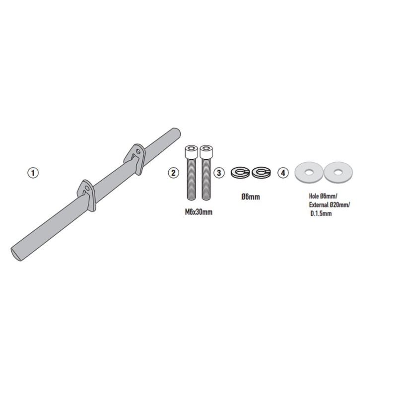 Mocowanie halogenów Kappa KS310 i KS322 do KTM 390 Adventure '20-'24