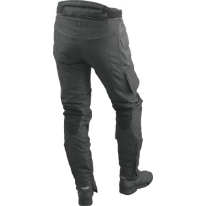 ROLEFF WIELKA PROMOCJA SPODNIE TEKSTYLNO-SKÓRZANE Z MEMBRANĄ WIND-TEX I THERMO MODEL RO490 KOLOR CZARNY ROZMIAR S