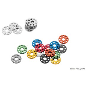 Podkładki aluminiowe M6 (10 szt.) 18 mm zielone - promocja