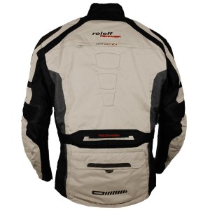 ROLEFF PROMOCJA KURTKA TEKSTYLNA DŁUGA Z MEMBRANĄ WIND-TEX MODEL CHICAGO (KOMPLET Z RO1524) KOLOR CZARNY/POPIELATY ROZMIAR L