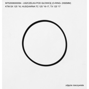 Uszczelka pod głowicę do Beta RR125, KTM SX 125, Husqvarna TC 125 - O-Ring 2x60mm