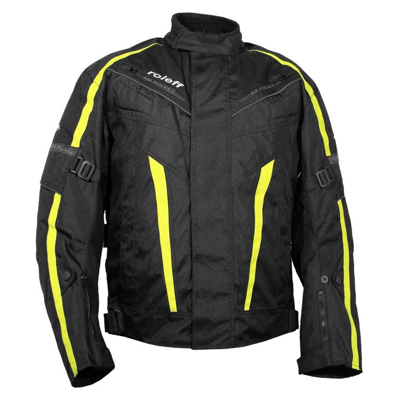 Promocja! Kurtka tekstylna Roleff Copenhagen - czarno-neonowa