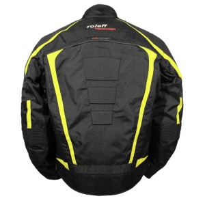 Promocja! Kurtka tekstylna Roleff Copenhagen - czarno-neonowa