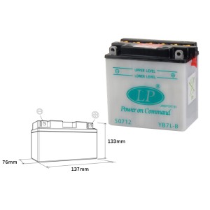 Landport Akumulator YB7L-B 12V 8Ah - Bez Elektrolitu - Wycofany z Oferty