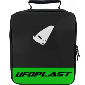 TORBA NA GOGLE UFO - czarno-zielona, miejsce na 4 gogle i zrywki