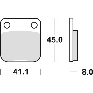 Klocki hamulcowe TRW ZF KH54 do Honda CG 125, CRF 150, Kawasaki KX 65, KLX 125, Suzuki DR 125