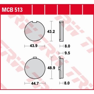 Klocki hamulcowe TRW ZF KH056 do Suzuki GP 125 oraz Hyosung GA/GF/GS 125 - przód