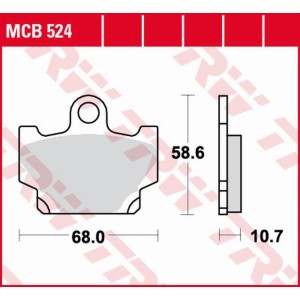 Klocki hamulcowe TRW ZF KH081 do Yamaha RD 80/125/250/350, SR 250, XV 250, XS 400/500