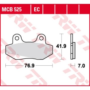 Klocki hamulcowe TRW ZF KH86 organic Honda NSR 50 89-96, NSR 80 87-92, FS 125 Sonic 03- (PROMOCJA)